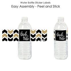 Ride Tribe - Bridal Shower Or Bachelorette Party Water Bottle Sticker Labels - Set Of 20