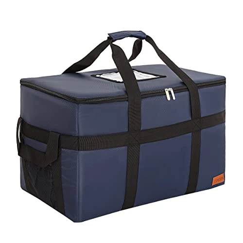 Insulated Food Delivery XXL Commercial Bag Grocery Bags Hot Bags For Delivery Waterproof - Premium Food Warmer Bag For Uber Eats And Doordash With Hard Bottom Black 7 Insulated Food Delivery XXL Commercial Bag Grocery Bags Hot Bags For Delivery Waterproof - Premium Food Warmer Bag For Uber Eats And Doordash With Hard Bottom Black - Image 7