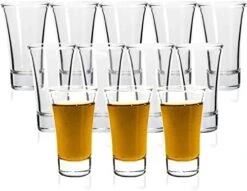 Shot Glasses, YULEER 12 Pack 2oz Clear Heavy Base Shot Glasses Set, Shot Glass For Spirits & Liquors -Peugeot Shop 41q7muHFDtL. AC