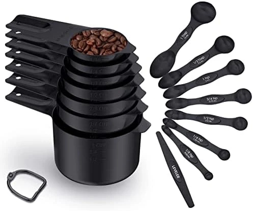 Stainless Steel Measuring Cups And Spoons Set Of 15 - Includes 7 Nesting Metal Measuring Cups, 8 Magnetic Measuring Spoons Set - Ideal Kitchen Gadgets For Cooking And Baking Needs 5 Stainless Steel Measuring Cups And Spoons Set Of 15 - Includes 7 Nesting Metal Measuring Cups, 8 Magnetic Measuring Spoons Set - Ideal Kitchen Gadgets For Cooking And Baking Needs - Image 5