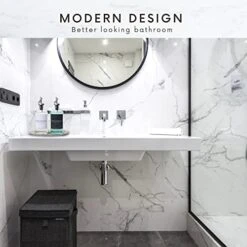 Outhwash Dispenser 16.9 Oz/ 500ml, 2 Clear Glass Bottles With Stainless Steel Pourers, 2 Stainless Steel Shots, Stainless Steel Tray And 8 Modern Labels - Refillable Bottles - Bathroom Set -Peugeot Shop 41qGKZg1ewL