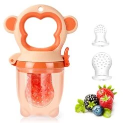 Aby Food Feeder/Fruit Feeder Pacifier (2 Pack) - HAOBAOBEI Infant Teething Toy Teether In Appetite Stimulating Colors, Bonus Includes 3 Sizes Silicone Pouches 29 Aby Food Feeder/Fruit Feeder Pacifier (2 Pack) - HAOBAOBEI Infant Teething Toy Teether In Appetite Stimulating Colors, Bonus Includes 3 Sizes Silicone Pouches -Peugeot Shop 41qKGIZaU4L