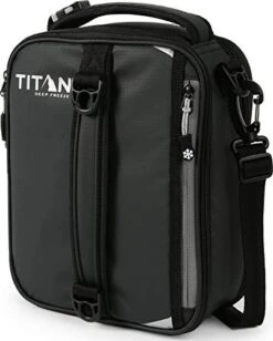 Titan High Performance Insulated Expandable Lunch Pack, Black 8 In X 4 In X 10.25 In