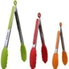 Tongs For Cooking - Set Of 3 (7, 9, 12 Inches) - Heavy Duty, 304 Stainless Steel BBQ And Kitchen Tongs With Silicone Tips (3 COLORS AVAILABLE)