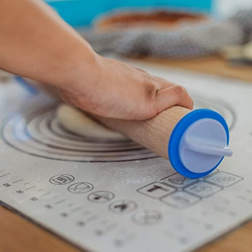 Adjustable Wood Rolling Pin Set – Rolling Pin With Thickness Rings – Cookie Rolling Pin - Pastry Cutter- Pasta Pizza Dough Fondant Roller – Best Rolling Pin - Baking Supplies - Dough Cutter 5 Adjustable Wood Rolling Pin Set – Rolling Pin With Thickness Rings – Cookie Rolling Pin - Pastry Cutter- Pasta Pizza Dough Fondant Roller – Best Rolling Pin - Baking Supplies - Dough Cutter - Image 5