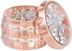 2.5" Hand Crank Aluminium Grinder With Clear Top, Black And Purple, Best Gift -Peugeot Shop 41qPCH3cVLL. AC