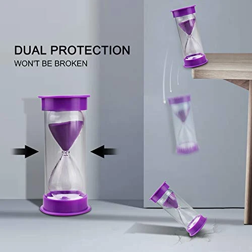 Sand Timer, Acrylic Hourglass Timer Colorful Sandglass Timer 1 Min/2 Mins/3 Mins/5 Mins/10 Mins/15 Mins Sand Clock Timer For Games Classroom Home Office(Pack Of 6) 2 Sand Timer, Acrylic Hourglass Timer Colorful Sandglass Timer 1 Min/2 Mins/3 Mins/5 Mins/10 Mins/15 Mins Sand Clock Timer For Games Classroom Home Office(Pack Of 6) - Image 2