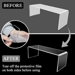 8 Pcs Acrylic Risers For Display, 9” Clear Acrylic Riser Stands, Acrylic Display Risers For Show Funko Pop Figures, Cupcake, Jewelry, Candle, Toys, Perfume And More -Peugeot Shop 41qQrf2b2oL