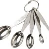 Cuisipro Stainless Steel Measuring Spoon Set, Odd Sizes, Silver