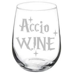 Wine Glass Goblet Accio Wine (17 Oz Stemless)