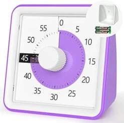 Isual Timer With Protective Case, 60-Minute Countdown Timer For Kids Autism ADHD Classroom Home Office, Countdown Clock For Teaching Work, Pomodoro Timer For Time Management Education, Sky Blue 21 Isual Timer With Protective Case, 60-Minute Countdown Timer For Kids Autism ADHD Classroom Home Office, Countdown Clock For Teaching Work, Pomodoro Timer For Time Management Education, Sky Blue -Peugeot Shop 41qekdppTlL. AC