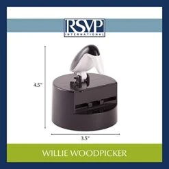 Willie Woodpicker Toothpick Holder, Woodpecker, 100 Count,Plastic, Black & White 12 Willie Woodpicker Toothpick Holder, Woodpecker, 100 Count,Plastic, Black & White -Peugeot Shop 41qg9YhzQhL