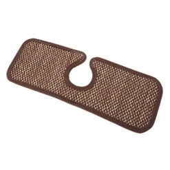 Uonlytech Faucet Protector Sink Water Catcher Mat Faucet Mat Countertop Draining Mat Washable Backsplash Guard Faucet Drip Catcher Cloth Drip Protector Coffee Flax Dish Pad Water Proof