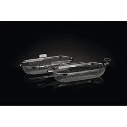 Napoleon 64000 Rotisserie Basket Grill Accessory, Stainless Steel & Barbecue Grill Accessory 62059 - Bristle-Free Triple-Row Grill Brush With Rolled Stainless Steel - BBQ Grill Maintenance Accessory -Peugeot Shop 41qq1hshEjL