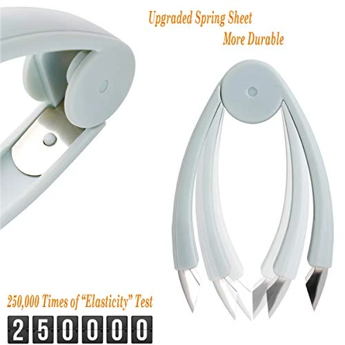 Wberry Huller Stem Remover Tomato Corer Potato Pineapple Carrot Cutter Tool Kitchen Gadget Tweezers Peeler Utensil Clip For Fruit And Vegetable (Blue) 2 Wberry Huller Stem Remover Tomato Corer Potato Pineapple Carrot Cutter Tool Kitchen Gadget Tweezers Peeler Utensil Clip For Fruit And Vegetable (Blue) - Image 2