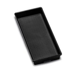 Madesmart 15" X 6" Plastic Multipurpose Storage Organizer Bin For Drawers, Low-Profile Storage Bin Home Organizer, Carbon