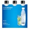 SodaStream Odastream 3x1L Carbonating Bottles, Black