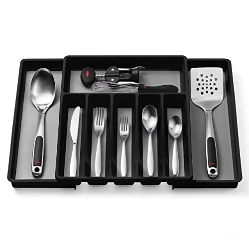 Expandable Cutlery Drawer Organizer, Flatware Drawer Tray For Silverware, Serving Utensils, Multi-Purpose Storage For Kitchen, Office, Bathroom Supplies 4 Expandable Cutlery Drawer Organizer, Flatware Drawer Tray For Silverware, Serving Utensils, Multi-Purpose Storage For Kitchen, Office, Bathroom Supplies - Image 4