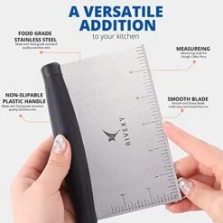 Griddle Scraper Stainless Steel – Grill Scraper For Griddle, Griddle Scraper Tool, Flat Top Grill Scraper, Dough Scraper Use For Chopping, Dicing, Cutting, Mixing Food And Cleaning -Peugeot Shop 41r5P8fhX8S