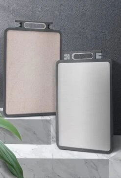 Double Sided Cutting Board,Stainless Steel Cutting Board For Kitchen,Large Size 17.8" X 12.2",Cutting Board For Meat,Cutting Board With Knife Sharpener 13 Double Sided Cutting Board,Stainless Steel Cutting Board For Kitchen,Large Size 17.8" X 12.2",Cutting Board For Meat,Cutting Board With Knife Sharpener -Peugeot Shop 41r9HbWwmcL