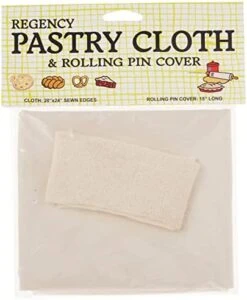 Regency Wraps Pastry Cloth & Rolling Set For Dough, 100% Cotton, Extra Large, 20 X 24 Cloth, 15" Rolling Pin Cover, Natural -Peugeot Shop 41rA9vSJadL. AC