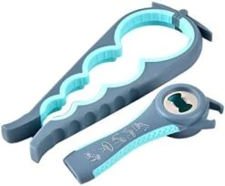 5 In 1 Multi Function Bottle Jar Opener Kit,Non Slip Safe Cut Can Lid Grip Opener,Suitable Manual Can And Jar Opener Handheld For Children,Arthritis,Women,Elderly,Kitchen & Restaurant -Peugeot Shop 41rAKidjhDL. AC