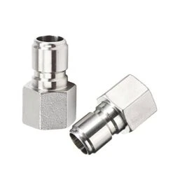 2Pcs Stainless Steel Female Quick Disconnect FPT 1/2" Homebrew Fitting Connector Homebrewing By ProMaker (FPT Male)