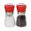 Salt And Pepper Grinders Modern Retro Design Spice Grinders (Red)