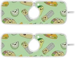 2 Pack Kitchen Faucet Mat Absorbent Washable Sink Splash Guard Faucet Drip Drying Mat Bar Countertop Water Catcher Mat Large 30x5 Inch Taco My Mouth Repeat Pattern -Peugeot Shop 41rKxAgWMwL. AC