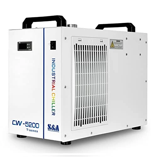 7L Industrial Water Chiller CW-5200DH 0.9HP 3.43gpm Water Cooling System For 60W 70W 80W 90W 100W 120W 130W 150W CO2 Laser Engraving & Cutting Machines, Cools 5699 BTU/Hour 1 7L Industrial Water Chiller CW-5200DH 0.9HP 3.43gpm Water Cooling System For 60W 70W 80W 90W 100W 120W 130W 150W CO2 Laser Engraving & Cutting Machines, Cools 5699 BTU/Hour
