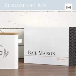 Extra Large White Farmhouse Bread Box For Kitchen Countertop - Breadbox Holder Fits 2+ Loaves - Bread Storage Container Bin - Rustic Bread Keeper Vintage Metal Kitchen Decor For Counter 9 Extra Large White Farmhouse Bread Box For Kitchen Countertop - Breadbox Holder Fits 2+ Loaves - Bread Storage Container Bin - Rustic Bread Keeper Vintage Metal Kitchen Decor For Counter -Peugeot Shop 41rUQYkvm0L