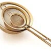 Strainer Set Fine Mesh – Premium 304 Stainless Steel (18/8) – 3.3″, 5.5″ And 8″ Sturdy Kitchen Strainers (Gold)