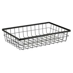 .E.T. WB-1814-MG Urban Renewal 17.75" X 11.25" Wire Basket, 4" Tall, Metal