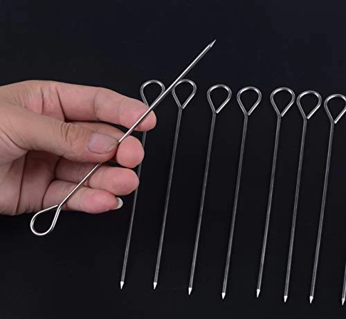 30 Pcs 6 Inches Turkey Lacers For Trussing Turkey,Stainless Steel Skewers Turkey Pins For Trussing Turkey And Poultry 3 30 Pcs 6 Inches Turkey Lacers For Trussing Turkey,Stainless Steel Skewers Turkey Pins For Trussing Turkey And Poultry - Image 3