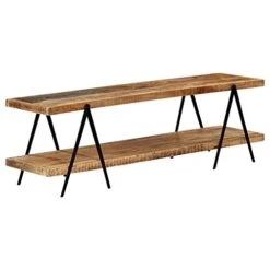 TV Cabinet 63"x15.7"x19.7" Solid Mango Wood -Peugeot Shop 41rYqIXNqfL