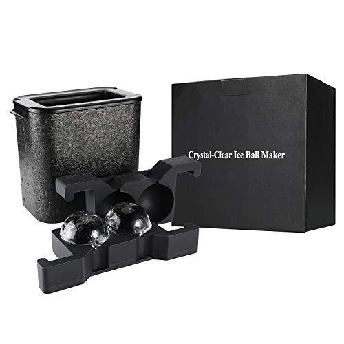 Whiskey Ice Ball Maker Crystal Clear Ice Ball Molds Large Sphere Ice Cube Trays For Whiskey, Cocktail, Brandy, Bourbon 7 Whiskey Ice Ball Maker Crystal Clear Ice Ball Molds Large Sphere Ice Cube Trays For Whiskey, Cocktail, Brandy, Bourbon - Image 7