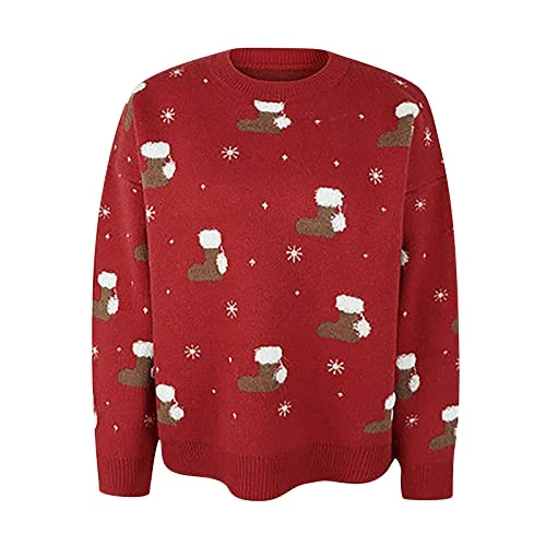 Crewneck Sweatshirts For Women Fall Plus Size Sweatshirts Long Sleeve Loose Tops Christmas Print Pullover Top Streetwear 2 Crewneck Sweatshirts For Women Fall Plus Size Sweatshirts Long Sleeve Loose Tops Christmas Print Pullover Top Streetwear - Image 2