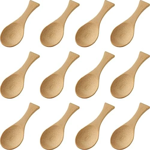 Mini Wooden Spoons Feed Spoons Scoop Sugar Salt Tea Leaf Milk Powder Scale Teaspoons Measuring Scoop Seasoning Spoons (S-12) 8 Mini Wooden Spoons Feed Spoons Scoop Sugar Salt Tea Leaf Milk Powder Scale Teaspoons Measuring Scoop Seasoning Spoons (S-12) - Image 8