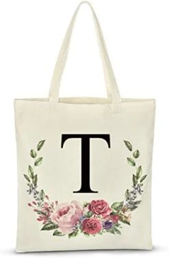 Personalized Floral Initial Tote Bag For Women Canvas Tote Bags Reusable Grocery Bags Shopping Bags 29 Personalized Floral Initial Tote Bag For Women Canvas Tote Bags Reusable Grocery Bags Shopping Bags -Peugeot Shop 41rvFqoFnL. AC