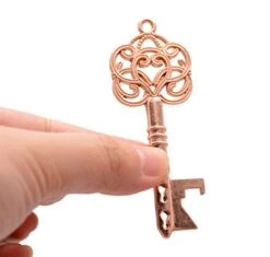 50pcs Rose Gold Skeleton Key Beer Bottle Opener With 100 Pcs Blank Card And 98 Feet Hemp Rope For Wedding Party Favors (mixed 5 Styles Rose Gold) -Peugeot Shop 41rzyekerhL