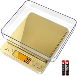 Digital Kitchen Scale 3000g/ 0.1g, Pocket Food Scale 6 Measure Modes, Gram Scale With 2 Trays, LCD, Tare, Digital Scale Grams And Ounces For Food, Cooking, Nutrition, Reptiles(Battery Included) -Peugeot Shop 41s0reHE7PL. AC