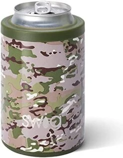 Tandard Can + Bottle Cooler, Stainless Steel, Dishwasher Safe, Triple Insulated Can Sleeve For Standard Size 12oz Cans Or Bottles In Golf Partee Print With Golf Ball Textured Frame -Peugeot Shop 41s5PD9 CL. AC