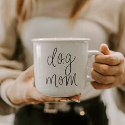G Mom Coffee Mug | Cute 16oz Ceramic Campfire Style Coffee Cup Microwave & Dishwasher Safe | Large Mug For Dog Moms, Pet Owners, Puppy Lovers, And Dog Adoption -Peugeot Shop 41sHr46Uu0L