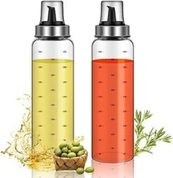 Olive Oil Dispenser Bottle - 17 Oz Oil And Vinegar Dispenser Set 2 Pack, Oil Bottles For Kitchen No-Drip Glass Cooking,Oil Container, Oil Vinegar Cruet Soy Sauce Dispenser Set With Caps -Peugeot Shop 41sIk 8o7UL. AC
