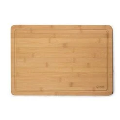 Utting Board By Commercial Chef- Premium Chopping Board- Kitchen Cutlery And Charcuterie Station For Serving Meats, Cheese And Vegetables, Bamboo (Large)
