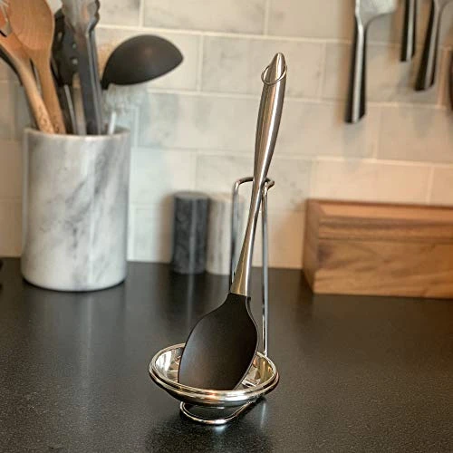 Vertical Spoon Holder, 4.75 X 7.5 Inches, Stainless Steel 3 Vertical Spoon Holder, 4.75 X 7.5 Inches, Stainless Steel - Image 3