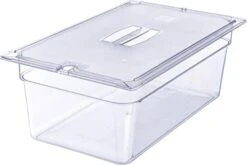 10211U07 StorPlus Full Size Polycarbonate Universal Handled Notched Food Pan Lid, Clear -Peugeot Shop 41sMaoIelvL