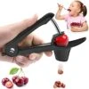 Cherry Pitter Tool,Cherries Pitter Olive Seed Remover Tool Cherry Stoner Pitter Cherry Corer Tool With Space-Saving Lock Design For Make Fresh Cherries Dishes And Cocktail Cherries