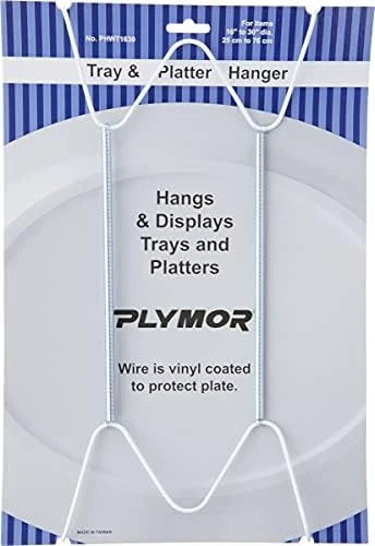 Gold Finish Wall Mountable Tray And Platter Hanger, 14.25" H X 6.5" W X 0.875" D (For Trays Or Platters 16" - 30") 7 Gold Finish Wall Mountable Tray And Platter Hanger, 14.25" H X 6.5" W X 0.875" D (For Trays Or Platters 16" - 30") - Image 7