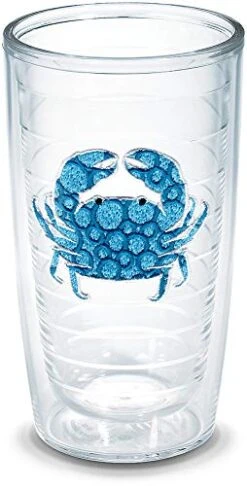 Tervis ERVIS Tumbler, 16-Ounce, "Blue Crab" -